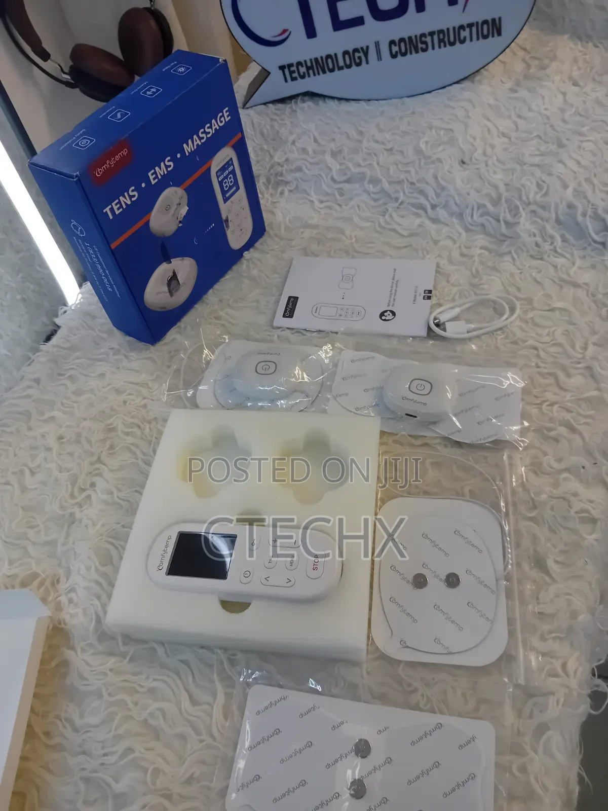 Comfytemp TENS/EMS/Massage Device Wireless Stimulator With 4 Pads