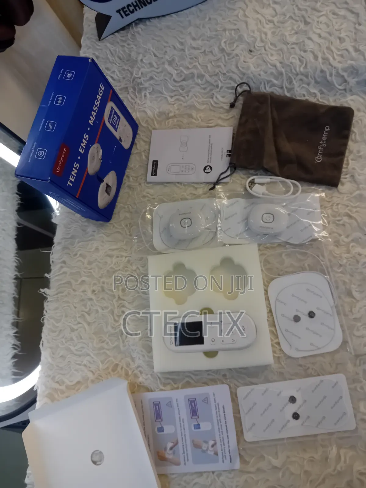 Comfytemp TENS/EMS/Massage Device Wireless Stimulator With 4 Pads