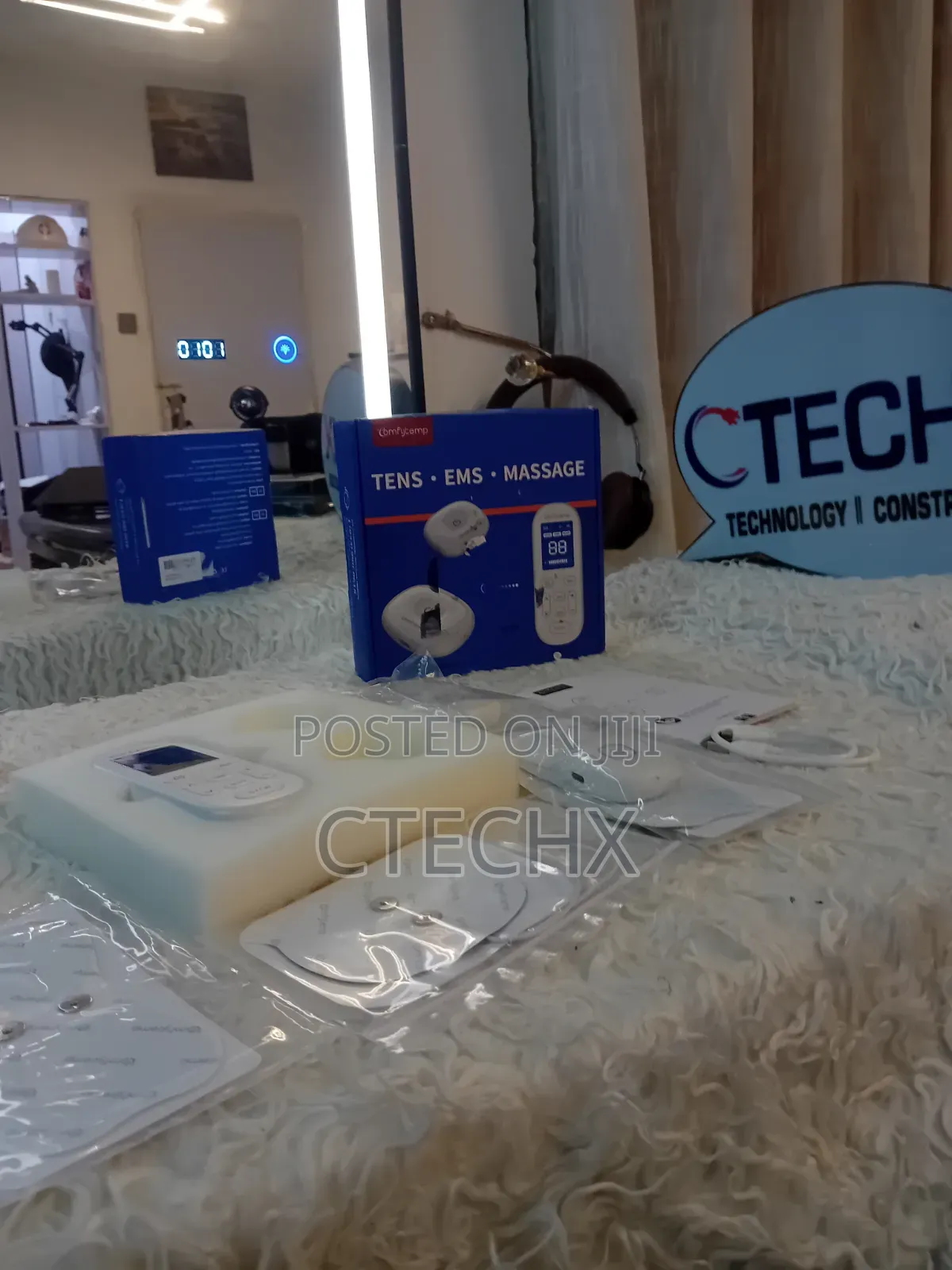 Comfytemp TENS/EMS/Massage Device Wireless Stimulator With 4 Pads