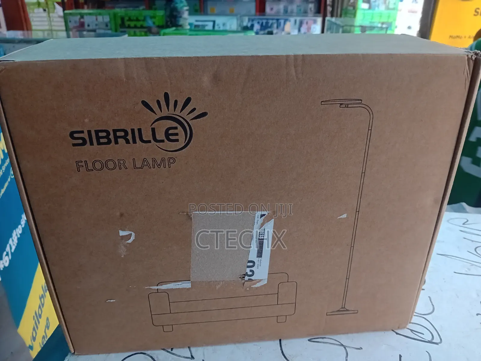 SIBRILLE 36W LED Floor Lamp With Remote Control, 350°Rotating Head