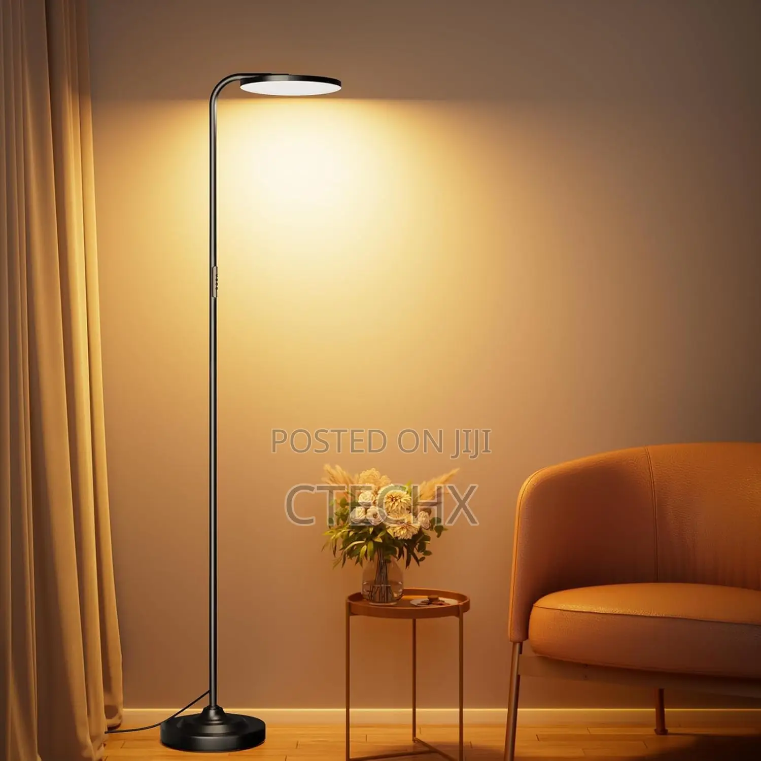 SIBRILLE 36W LED Floor Lamp With Remote Control, 350°Rotating Head