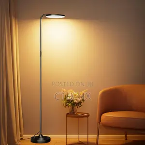 SIBRILLE 36W LED Floor Lamp With Remote Control, 350°Rotating Head