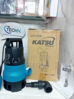 KATSU Tools 750W Submersible Pump for Clean and Dirty Water 12500 L/H
