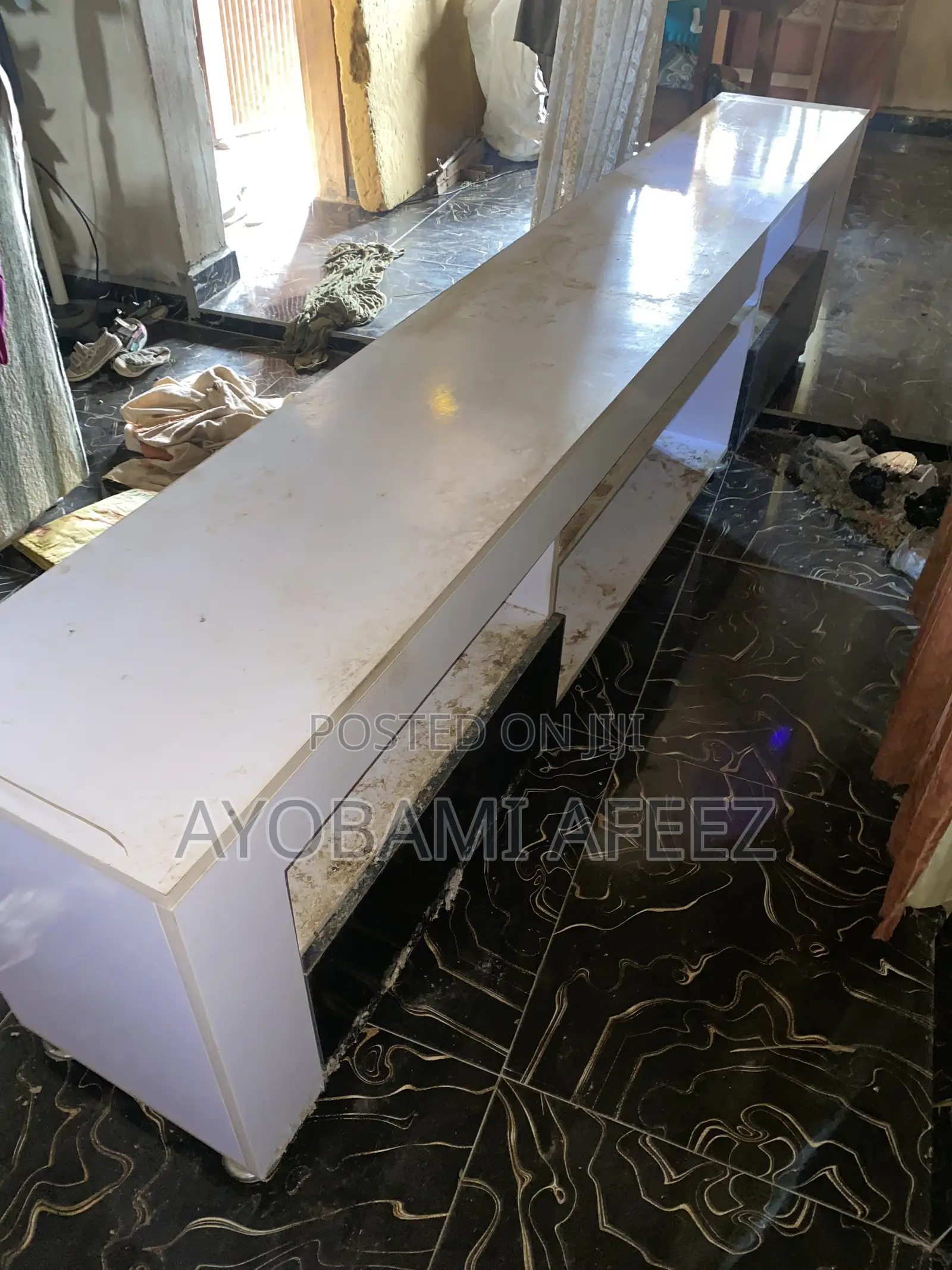 Interior TV Stand With Lights