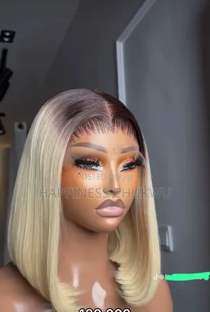 10 Inches 5×5 Blonde Wig