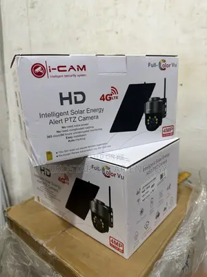 I-Cam 4G LTE Intelligent Solar Energy Alert PTZ Camera - 4MP Ultra HD