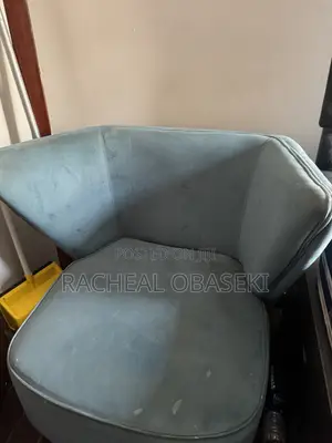 Elegant Blue Velvet Accent Chair / Lounge Chair