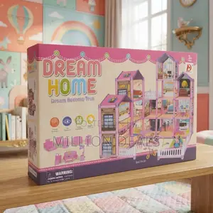 Multi-Story Luxury Dollhouse DIY Mansion With Furniture