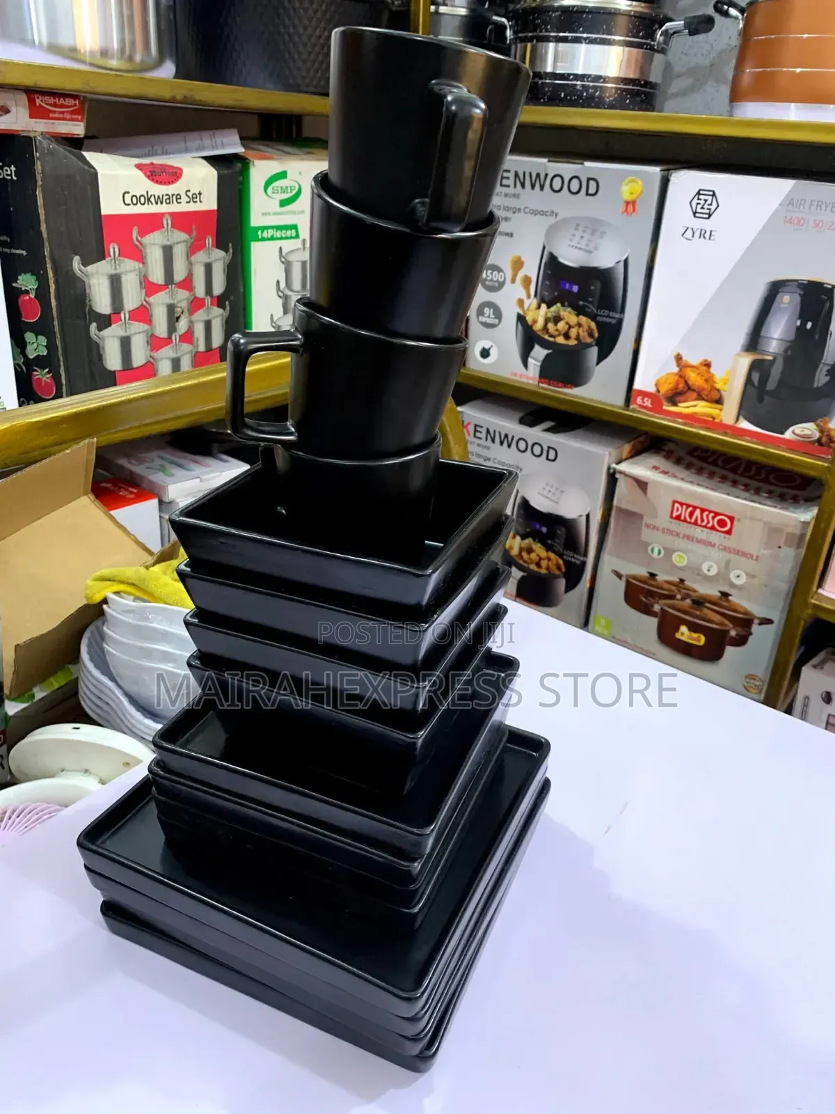 16 PCS Unbreakable Square Dinner Set