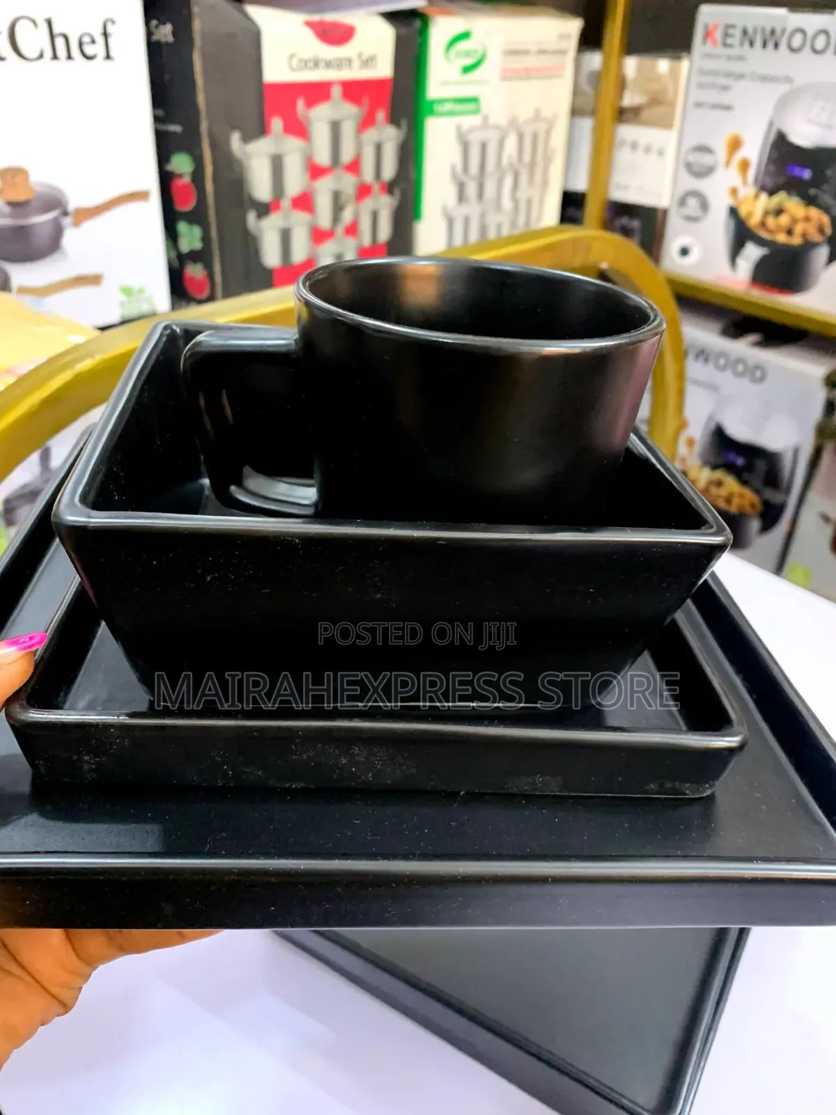 16 PCS Unbreakable Square Dinner Set