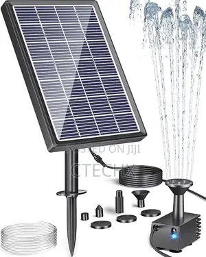 Biling Solar Water Fountain, 3.5W Solar Water Pump With 4ft Tubing
