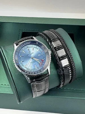 *Breitling Watch* _Leather Strap_ _Comes With a Bracelet