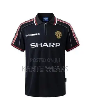 Manchester United 1998/99 Retro Concept Jersey - Black Design