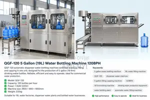 QGF-120 5 Gallon 19L Dispenser Water Filling Machine 120BPH