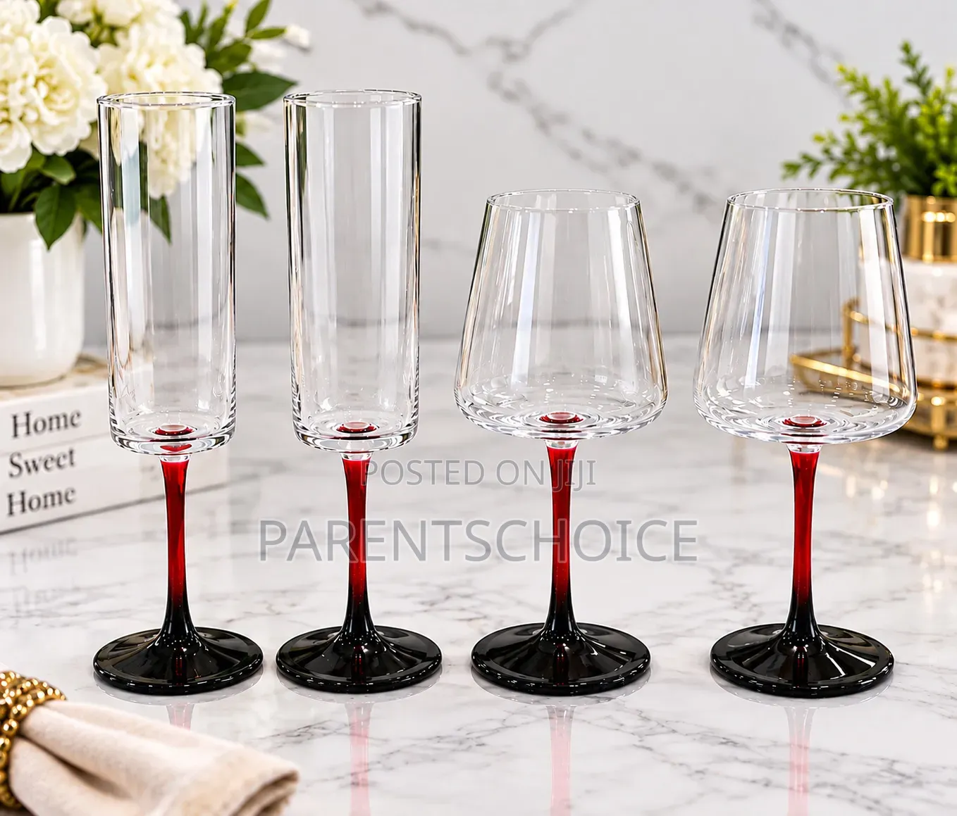 Champagne / Flute Glass Cups – 6 PCS