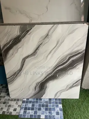 White With Black Line Tiles