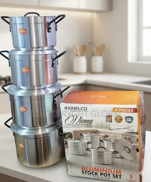 4pcs Aluminum Stock Pot