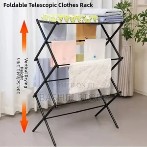 Foldable Telescopic Clothes Rack