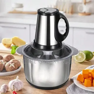 Stainless Steel Electric Food Processor and Yam Pounder
