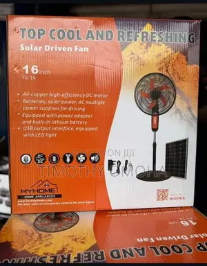 Solar and Rechargeable Fans