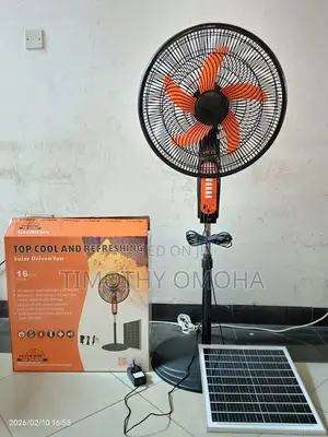 Solar and Rechargeable Fans