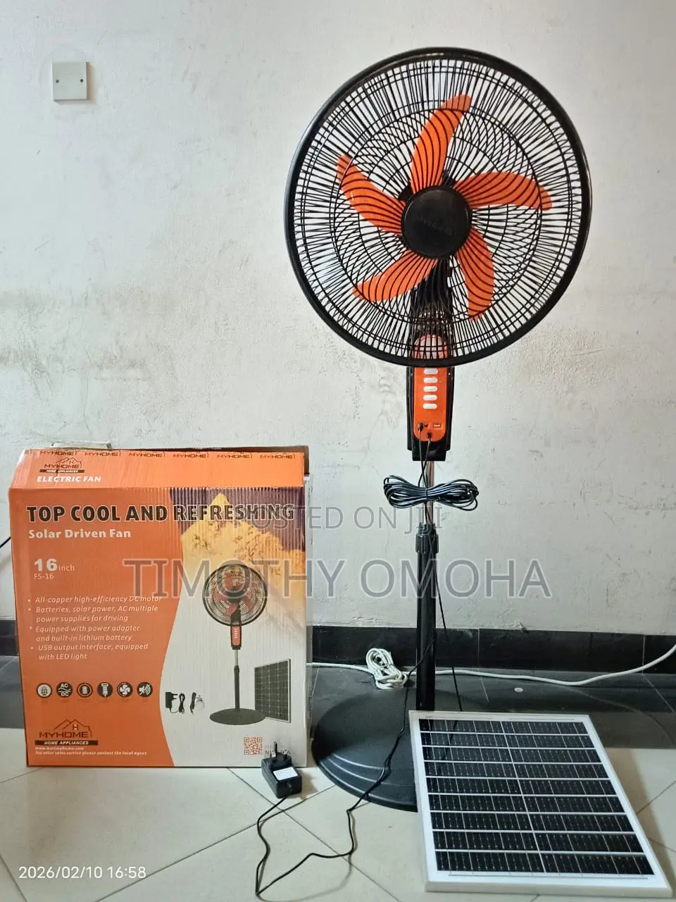 Solar and Rechargeable Fans