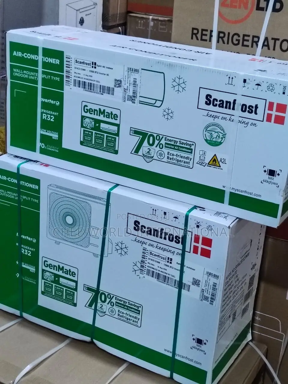 Original Scanfrost 1.5HP Inverter Split Unit AC – Energy Saving