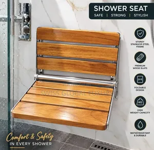 Bathroom Shower Wooden Chair for Aged People