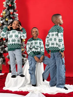 Green Family Christmas Sweater/Cardigan From 1 Month to 3xl Adults