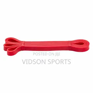 Red Resistance Loop Band (15–35 Lbs) for Strength Fitness Training