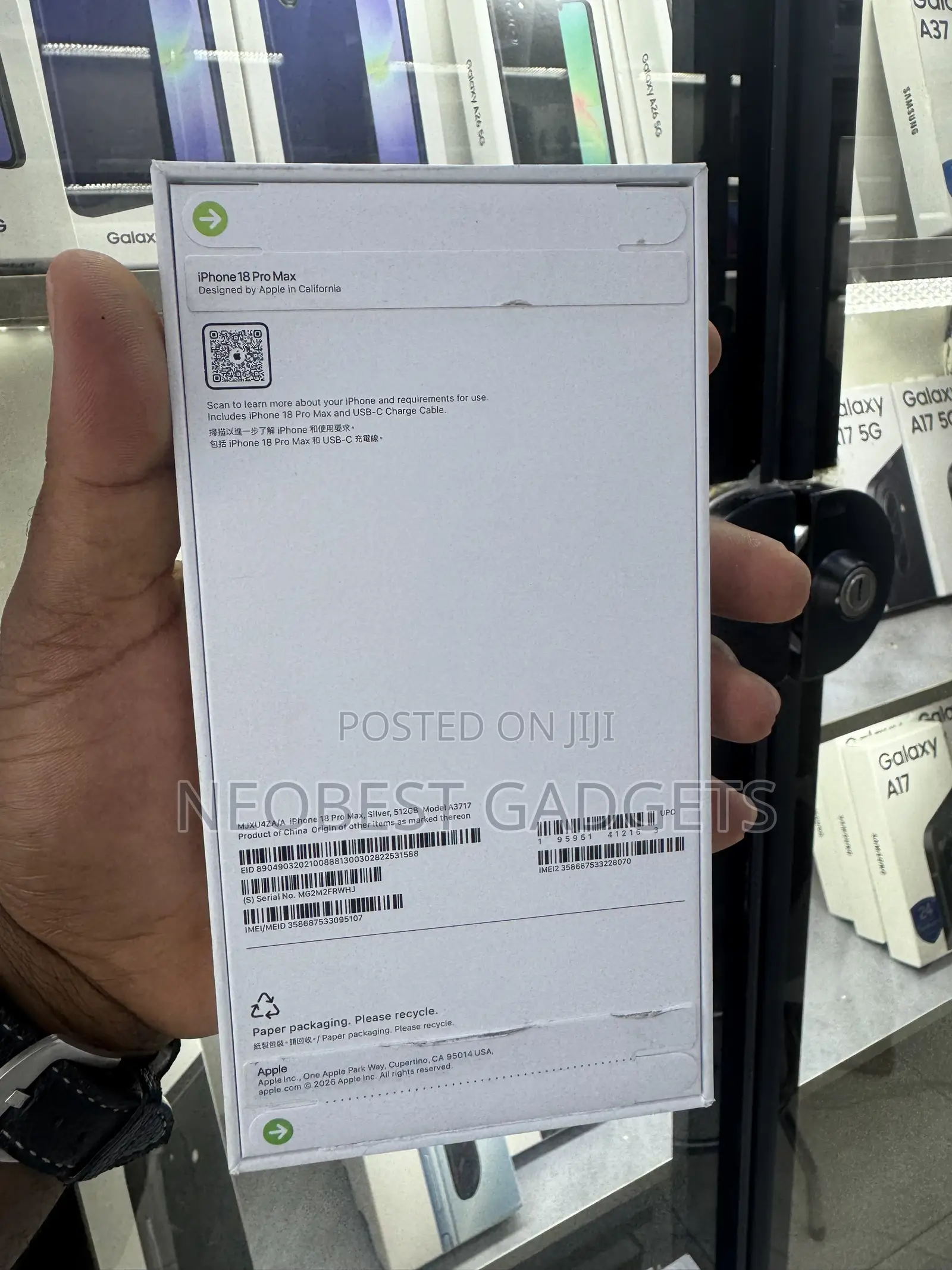 New Apple iPhone 18 Pro Max 512 GB Silver