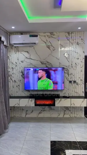 HDF High Gloss TV Console With Mini Bar