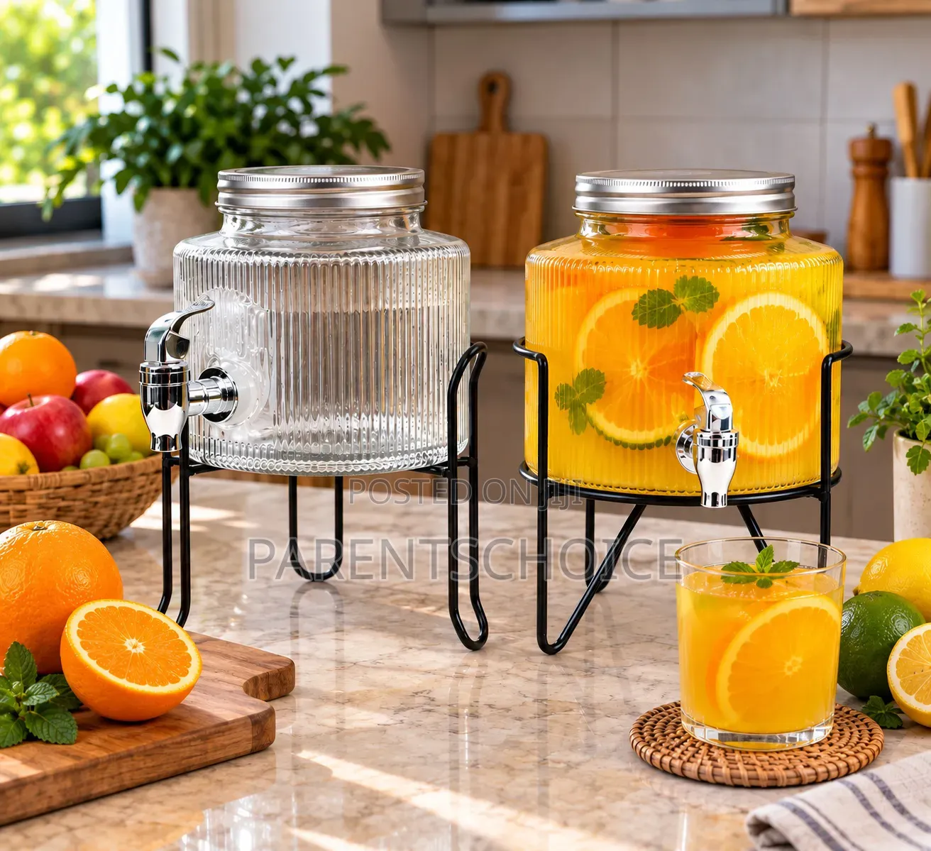 2.5L Glass Beverage Dispenser