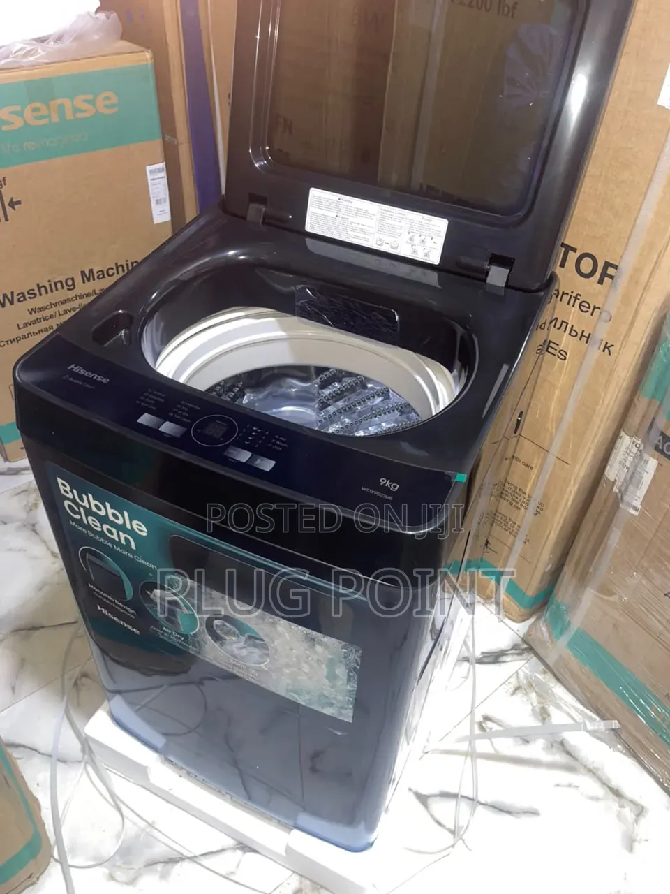 Hisense 9kg Automatic Laundry Washer With Powerful Spin Cycle