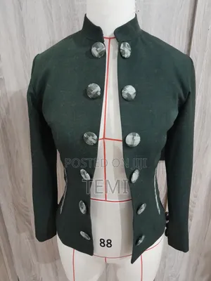 Trendy Fully Lined Open Jacket for Ladies - Mandarin Collar Jacket