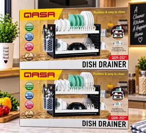 QASA QDR-252+ 2-Tier Rustless Dish Drainer With Flexible Assembly