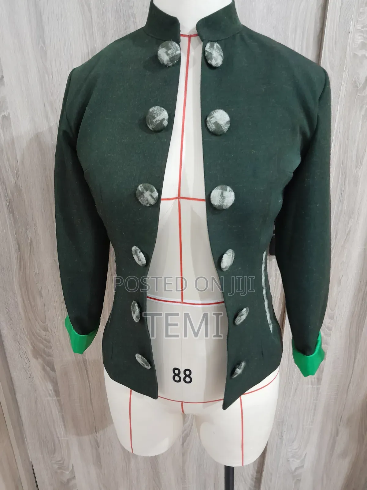 Trendy Fully Lined Open Jacket for Ladies - Mandarin Collar Jacket