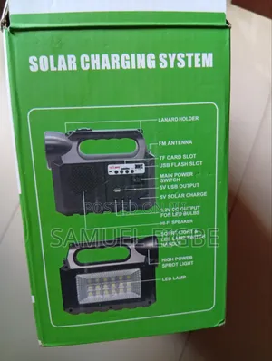 Solar System Multifunction Mobile LED Touch With Emergency Light