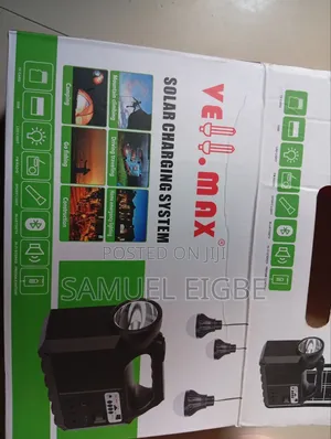 Solar System Multifunction Mobile LED Touch With Emergency Light