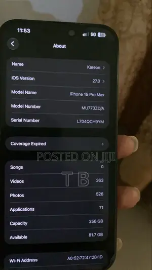 Apple iPhone 15 Pro Max 256 GB Gray