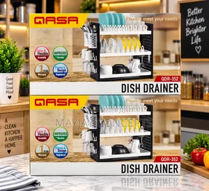 QASA 3-Tier Rustless Dish Drainer/Plater Rack With Flexible Assembly
