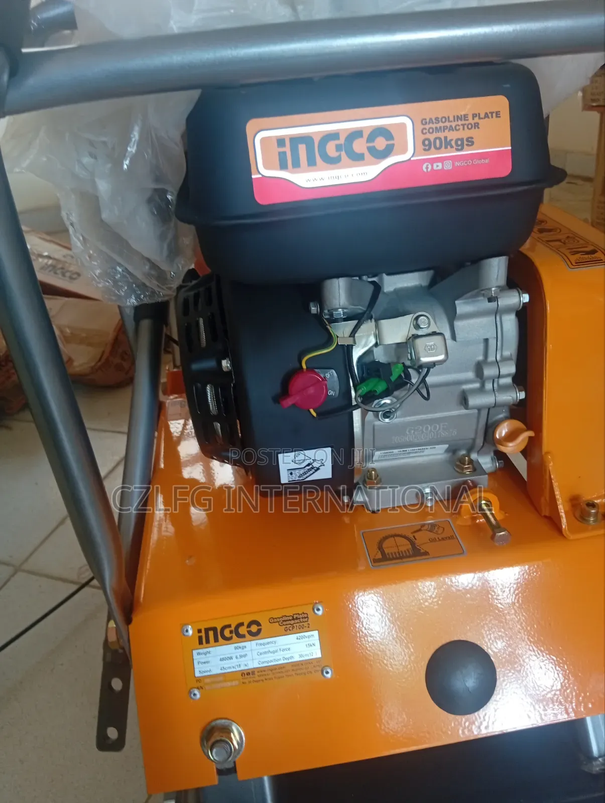 Non Reversible Ingco Plate Compactor