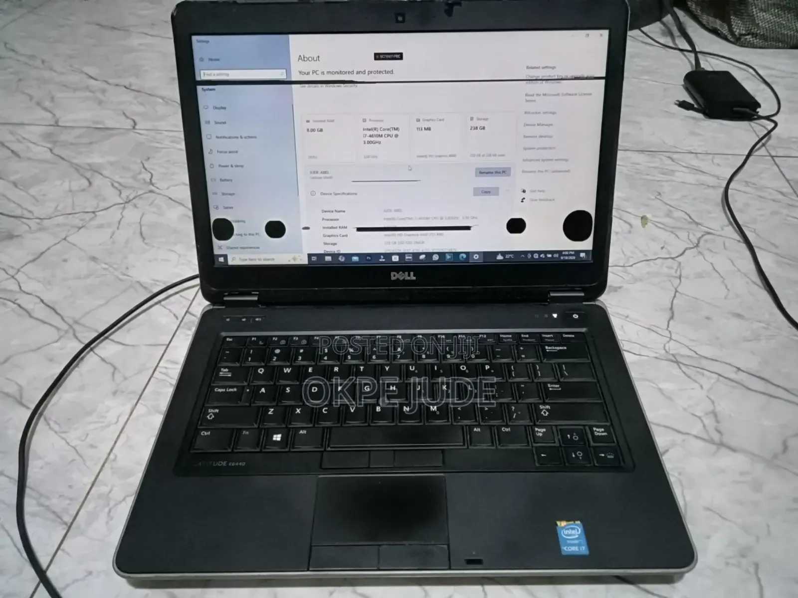 Laptop Dell Latitude E6440 8GB Intel Core i7 SSD 256GB