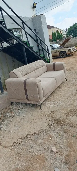 Beautiful Brown Cream Chair Set