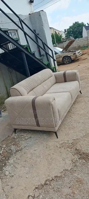 Beautiful Brown Cream Chair Set