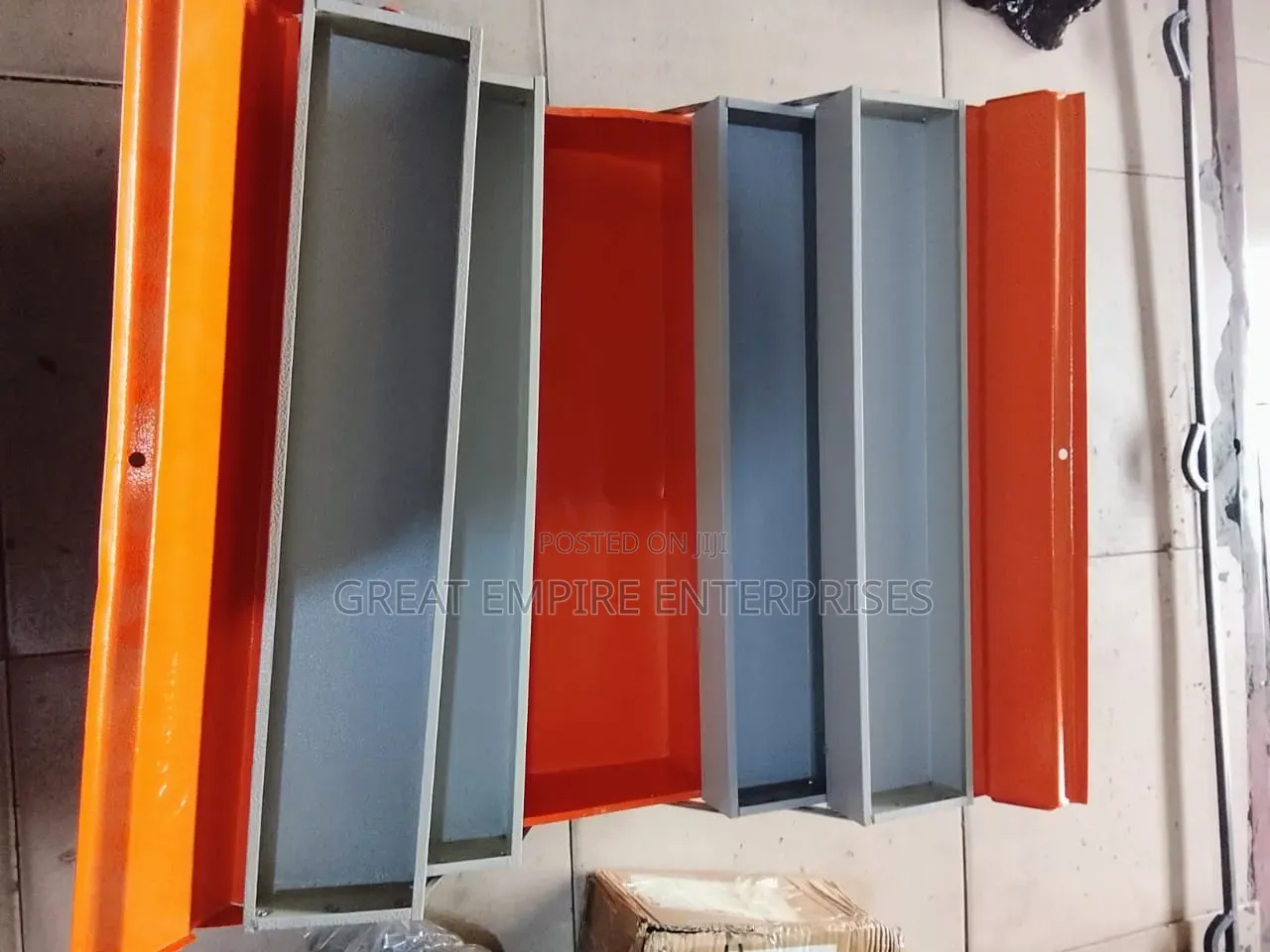 Empty Metal Tools Box