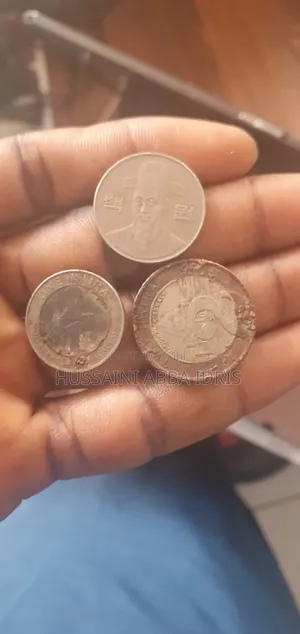 Rare 2006 Nigerian Coins (₦1 ₦2) + South Korean 100 Won