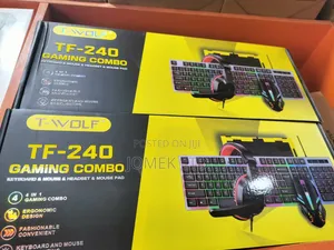 4 in 1 Combo Kit-Gaming Keyboard, Gaming Mouse, Mouse Pad, Headphones