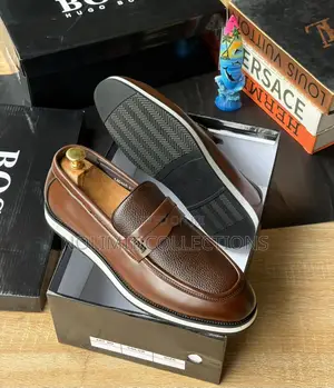 Boss Men's Leather Penny Loafers