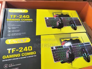 4 in 1 Combo Kit-Gaming Keyboard, Gaming Mouse, Mouse Pad, Headphones